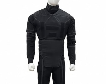 Traje de vuelo mandaloriano de Din Djarin / Traje de cosplay de cazarrecompensas de Star Wars de 4 piezas / Camisa, pantalones, chaleco y faja personalizados