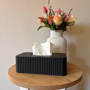 Minimalistische Taschentuchbox (3D-gedruckt aus PLA) – Modernes Tissue Box Cover im skandinavischen Design für Bad & Büro