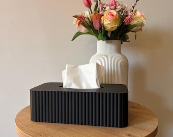 Minimalistische Taschentuchbox (3D-gedruckt aus PLA) – Modernes Tissue Box Cover im skandinavischen Design für Bad & Büro