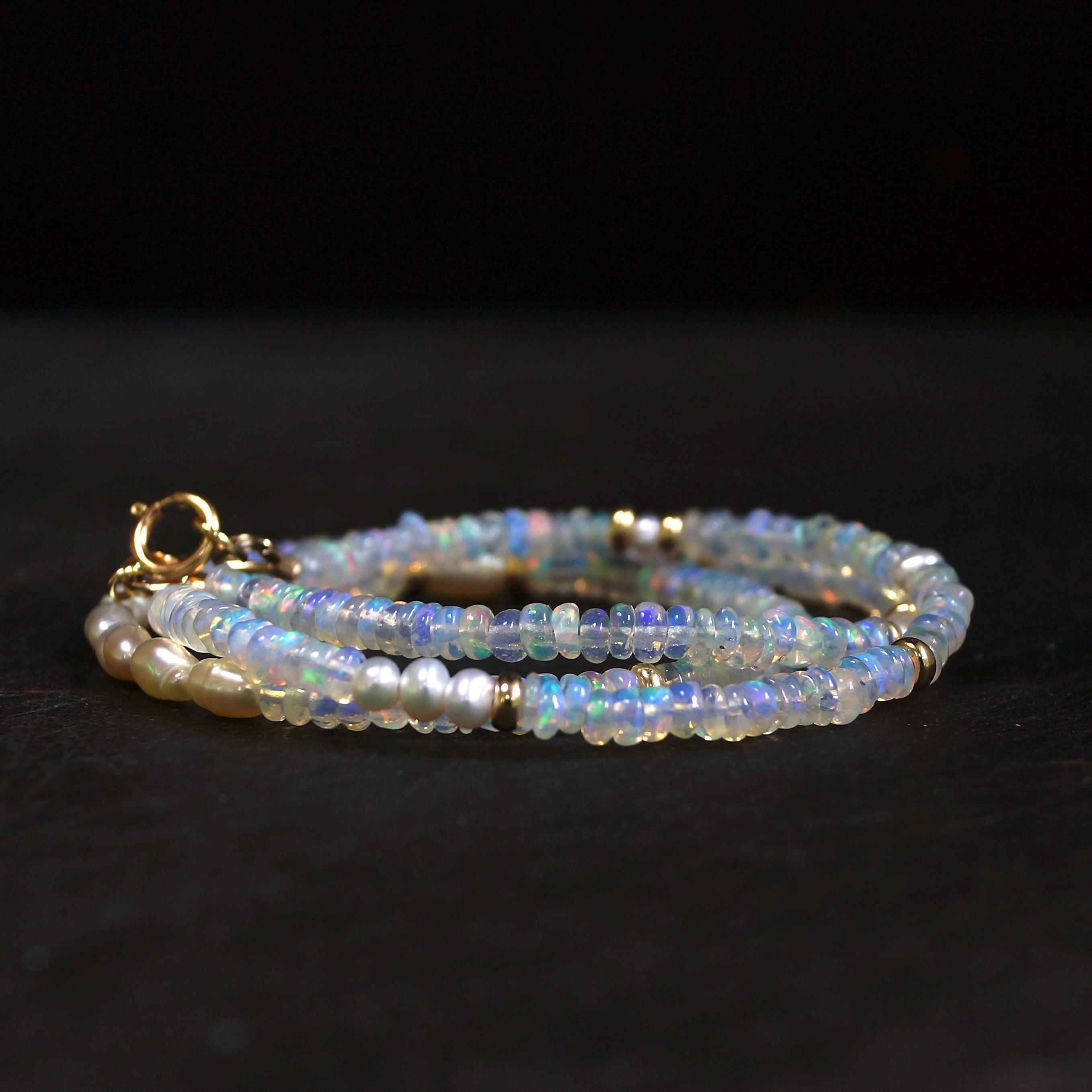 14K Solid Gold: Opal Necklace | 3mm | Ethiopian Opal