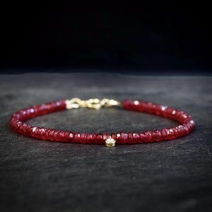 14K Diamond & Ruby Bracelet