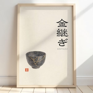 Kintsugi Philosophy Wall Art | Symbol of Resilience and Wabi Sabi Beauty