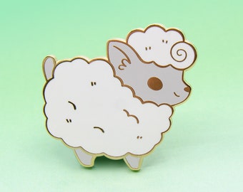 White Sheep Enamel Pin