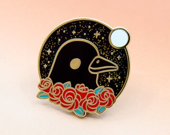 Raven Enamel Pin