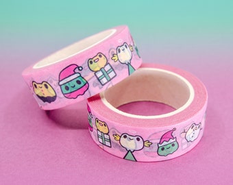 Festive Frogs Washi Tape