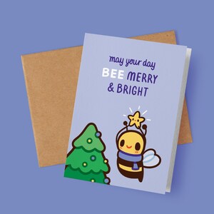 Bee Merry and Bright Christmas Karte