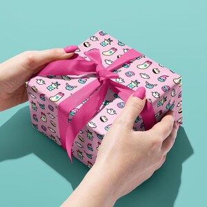 Papier do pakowania świątecznych żab