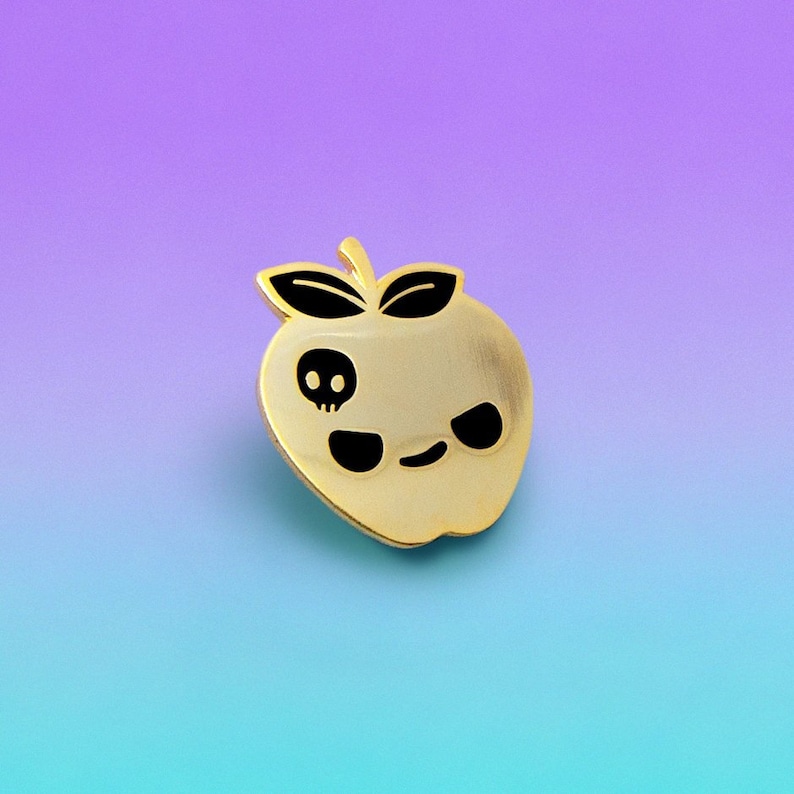 Poison Apple Enamel Pin Etsy