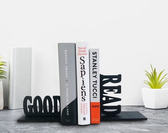 GOOD READ Eco friendly wooden bookends