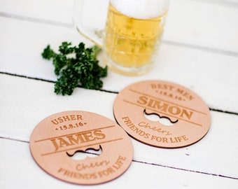 Moustache Personalised Coasters
