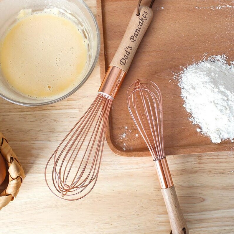 Personalised Egg Whisk Egg Beater. Bakers Gift  Customised image 2