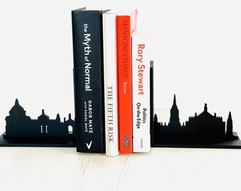 OXFORD MINIMALISTIC BOOKENDS - Minimalistic Oxford Skyline Bookends, University of Oxford Gift for Graduation, University of Oxford Bookends