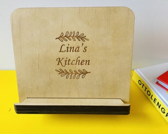 Eco Friendly Cookbook Stand, Recipe Holder, Personalised Gift, New Home Gift, Perfect Foodie Gift