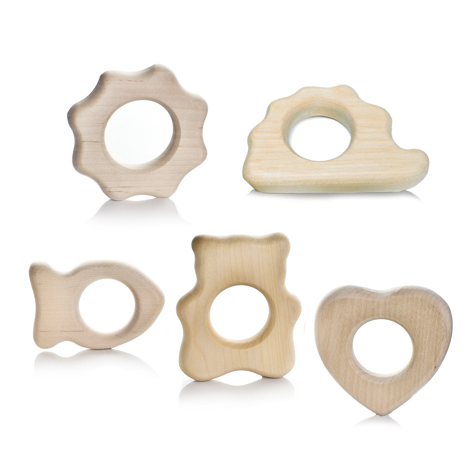 Natural teething rings sale