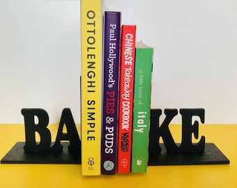 Bake book holder, Gift for bakers, Kitchen Shelf Decor