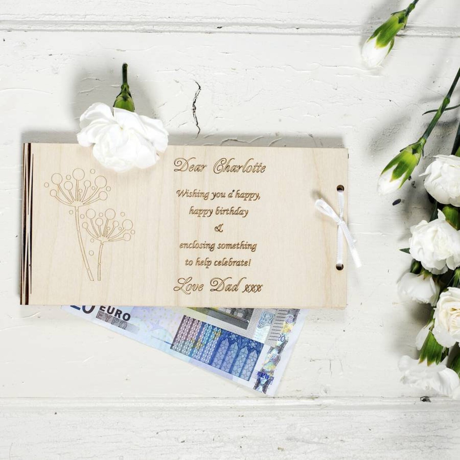 Personalised Wooden Money Gift Envelope Wedding Envelope Etsy