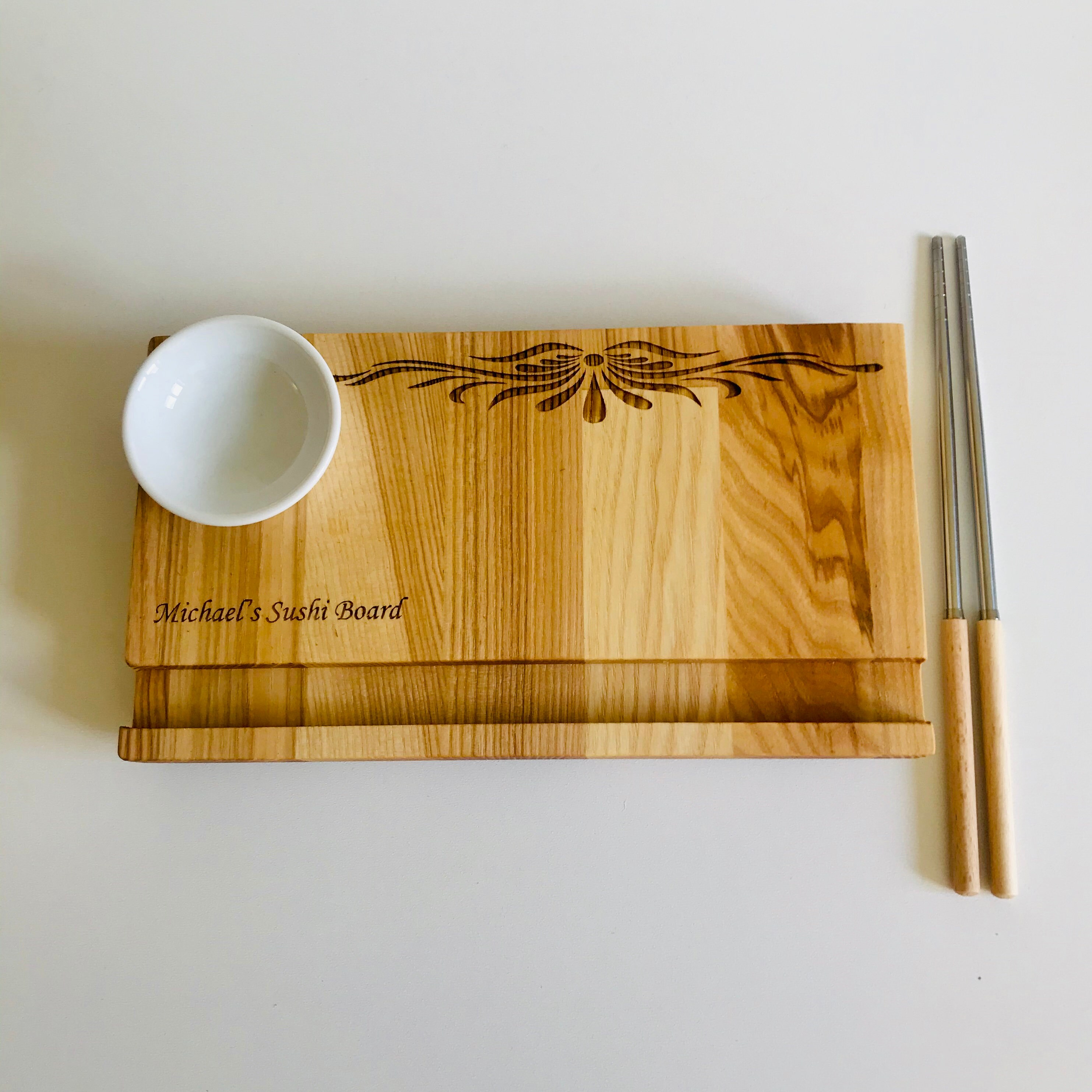 Personalised Sushi Board, Kitchen Utensils Gift, Wooden Utensils, Wooden  Gift 