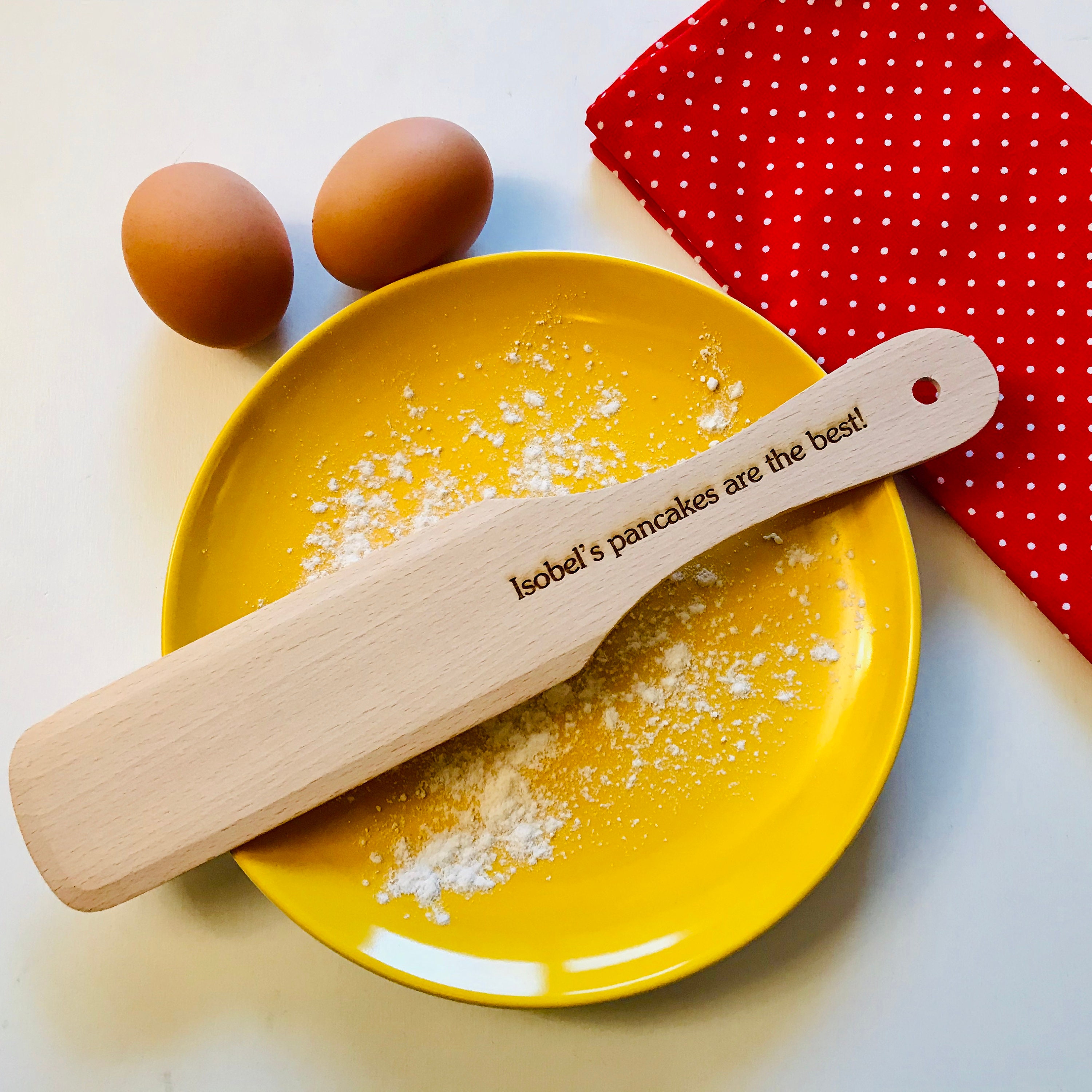 Personalised Pancake Spatula Kitchen Utensils Gift Wooden Etsy UK
