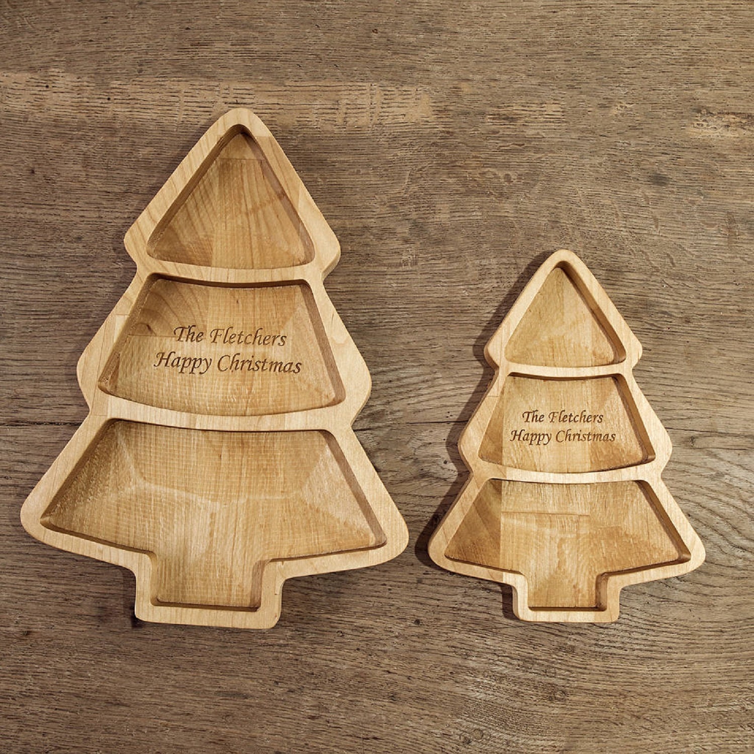 Personalised Christmas Tree Snack Tray Kitchen Utensils Gift Etsy UK