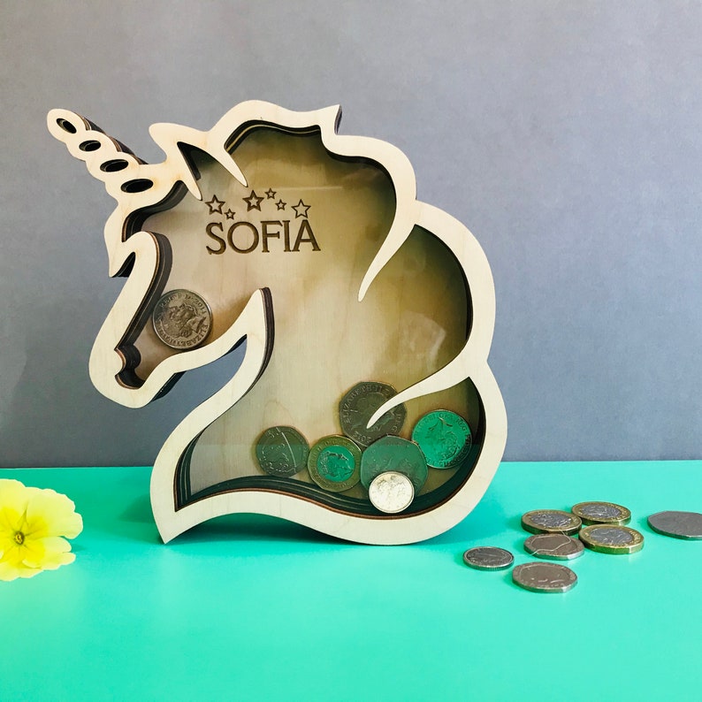 Unicorn Money Box Unicorn Piggy Bank for Kids Coin Bank Etsy