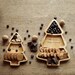 Personalised Christmas Tree Snack Tray, Kitchen utensils gift, Wooden utensils, Wooden gift, Wooden Coasters, Kitchen tools 