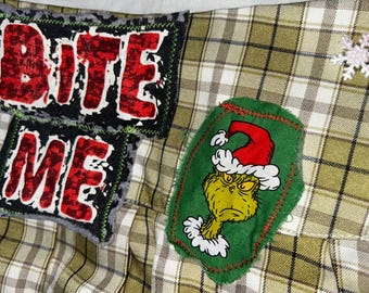 Falda del Grinch “Muérdeme”