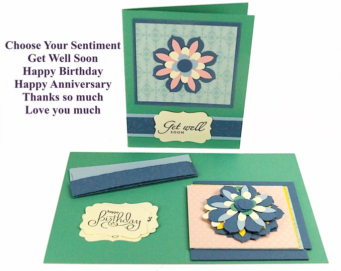 Card Making Kit Thinking of You Card Craft Kits for Adults Etsy