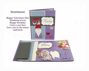 Encouragement Cards, Card Kits, Happy Valentines Day Card, Craft Kit For Teens, Gnome Cards,