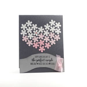 Anniversary Card For Couple, Wedding Anniversary Card, Hand Made Greeting Cards, Card For Couple