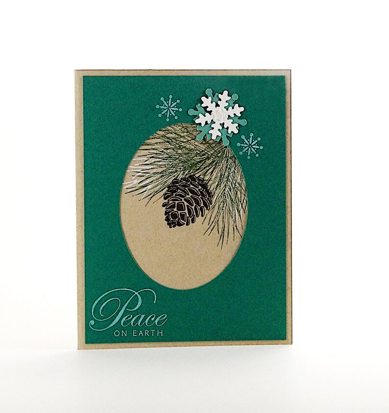 Homemade Christmas Cards, Blank Holiday Cards, Peace On Earth Cards, image 9