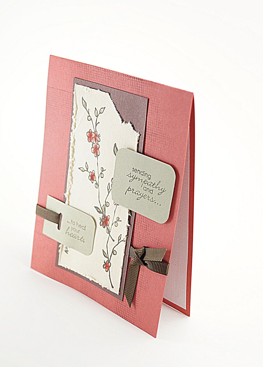 Handmade Sympathy Cards Condolence Card Flower Sympathy | Etsy