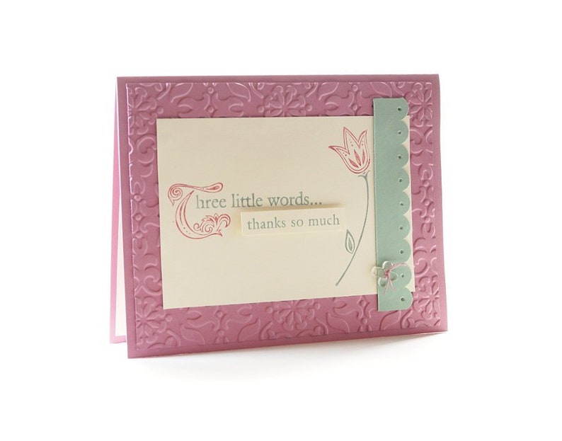 Thank You Cards Handmade Thank You Gift Ideas Thank You Card With Envelope Stampin Up Card