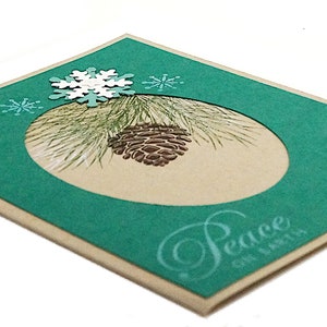 Homemade Christmas Cards, Blank Holiday Cards, Peace On Earth Cards, image 3