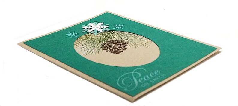 Homemade Christmas Cards, Blank Holiday Cards, Peace On Earth Cards, image 3