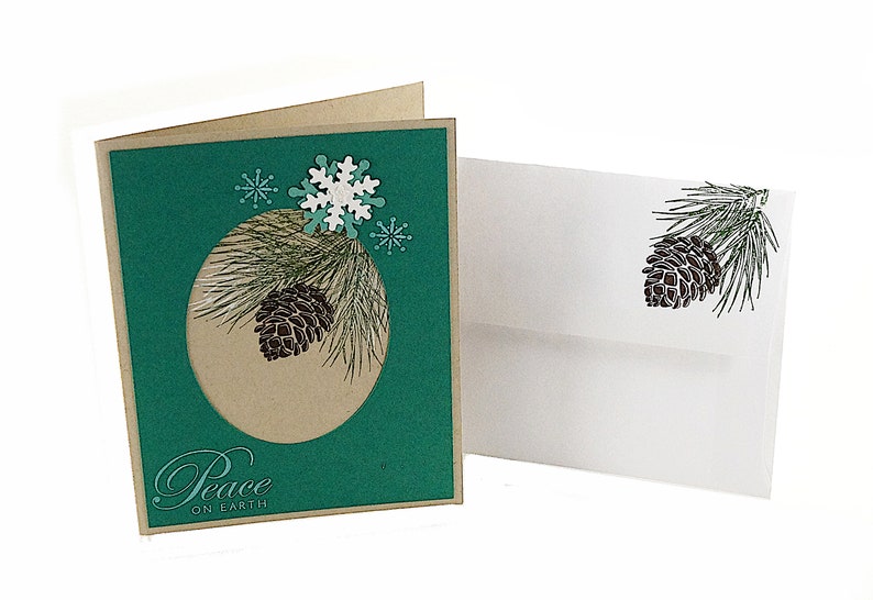 Homemade Christmas Cards, Blank Holiday Cards, Peace On Earth Cards, image 6