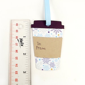 Christmas Tags Handmade Xmas Gift Tag Coffee Cup Tag Winter Tags - Etsy