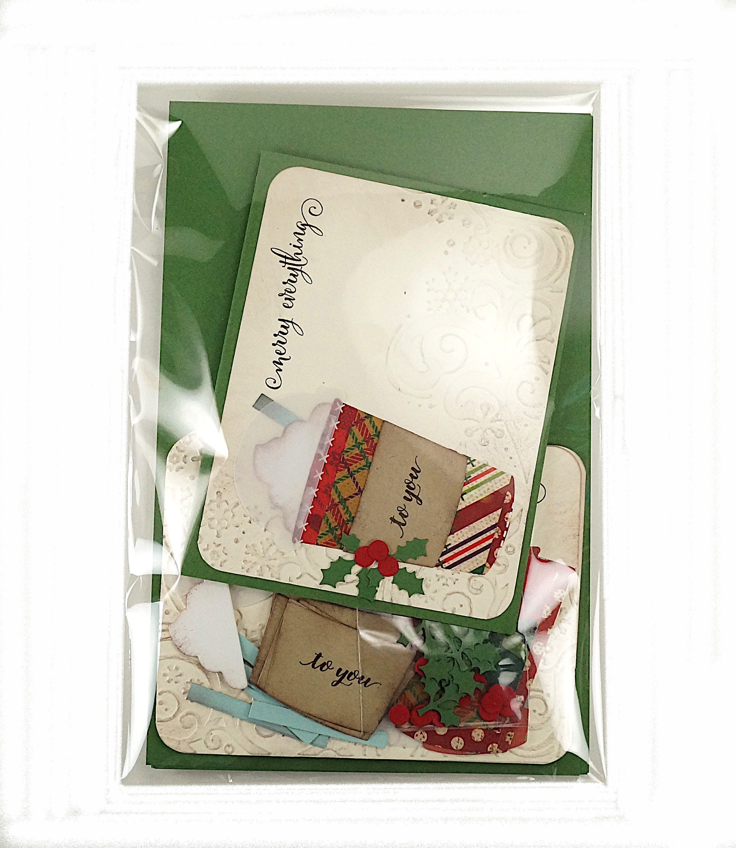 Christmas Card Making Kits For Adults Coffee Cards DIY Kit Etsy