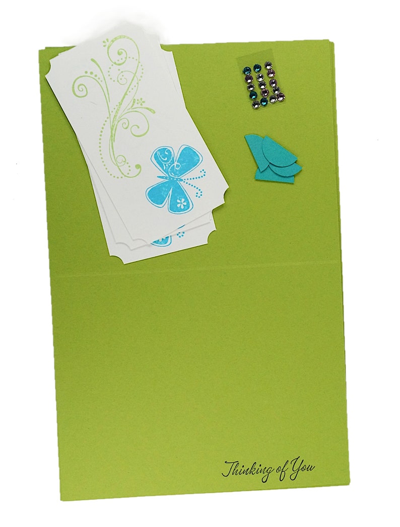 Thinking Of You Card Kit Craft Kits For Adults Card Making Etsy