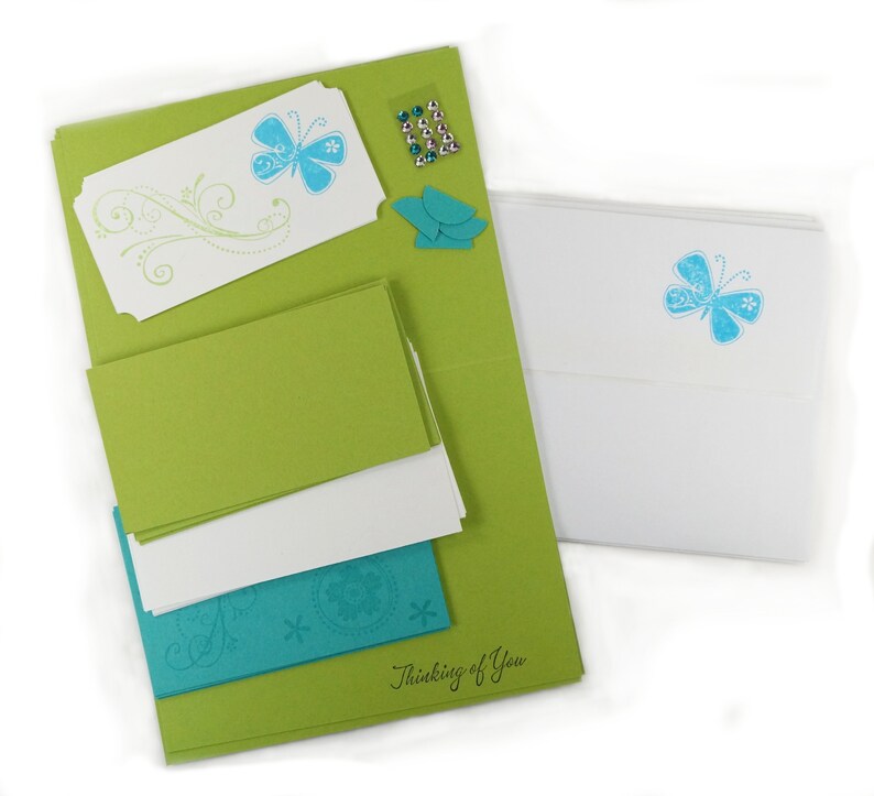 Thinking of You Card Kit Craft Kits for Adults Card Making Etsy