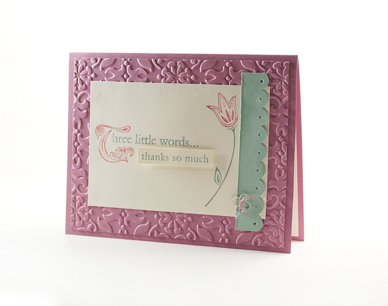 Thank You Cards Handmade Thank You Gift Ideas Thank You Card With Envelope Stampin Up Card