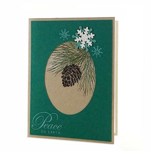 Homemade Christmas Cards, Blank Holiday Cards, Peace On Earth Cards, image 7