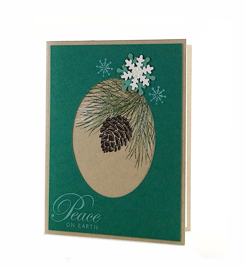 Homemade Christmas Cards, Blank Holiday Cards, Peace On Earth Cards, image 7