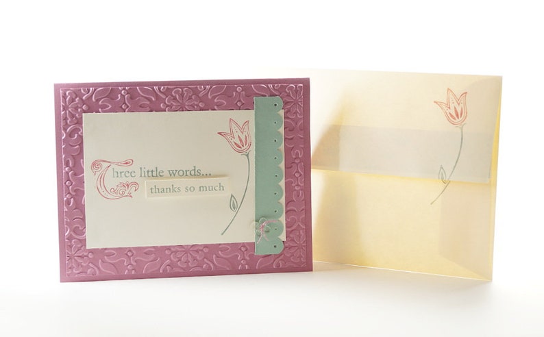 Thank You Cards Handmade Thank You Gift Ideas Thank You Card With Envelope Stampin Up Card