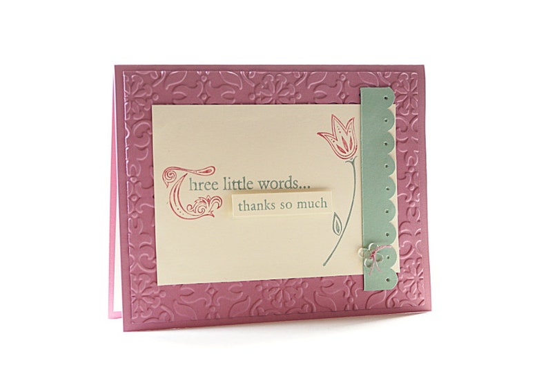 Thank You Cards Handmade Thank You Gift Ideas Thank You Card With Envelope Stampin Up Card