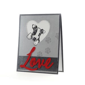 Dog Greeting Card, Thinking Of You, Dog Card, Pet Sympathy Card