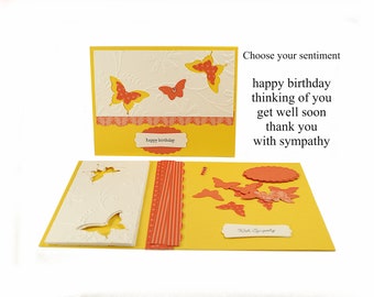 Card Making Kit, Thinking Of You, DIY Card Kit, Craft Kit For Adults, Butterfly Cards,