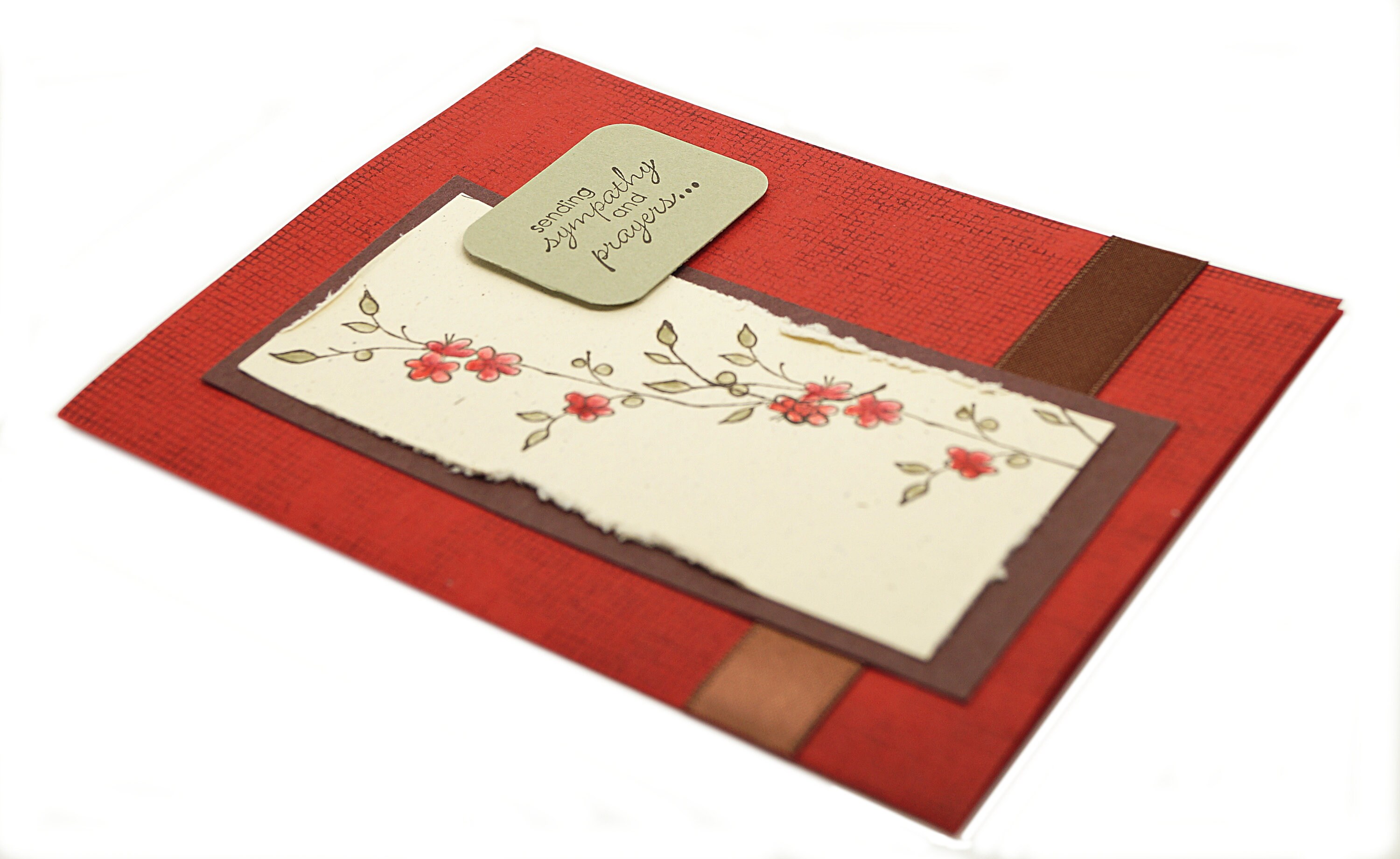 Handmade Sympathy Cards Condolence Card Flower Sympathy Etsy