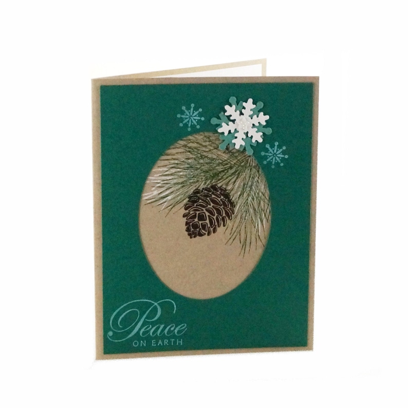 Homemade Christmas Cards, Blank Holiday Cards, Peace On Earth Cards, image 10
