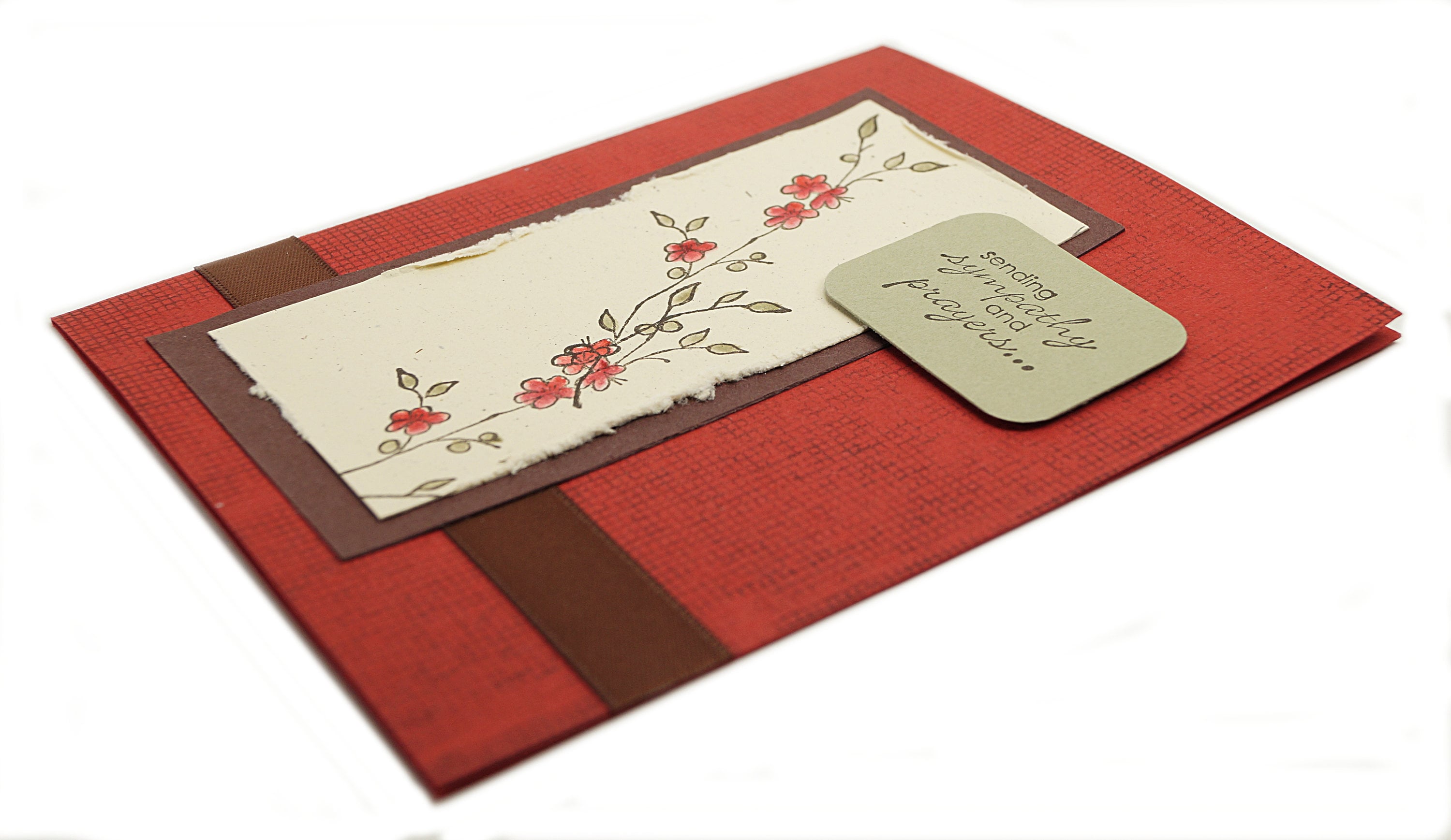 Handmade Sympathy Cards Condolence Card Flower Sympathy Etsy