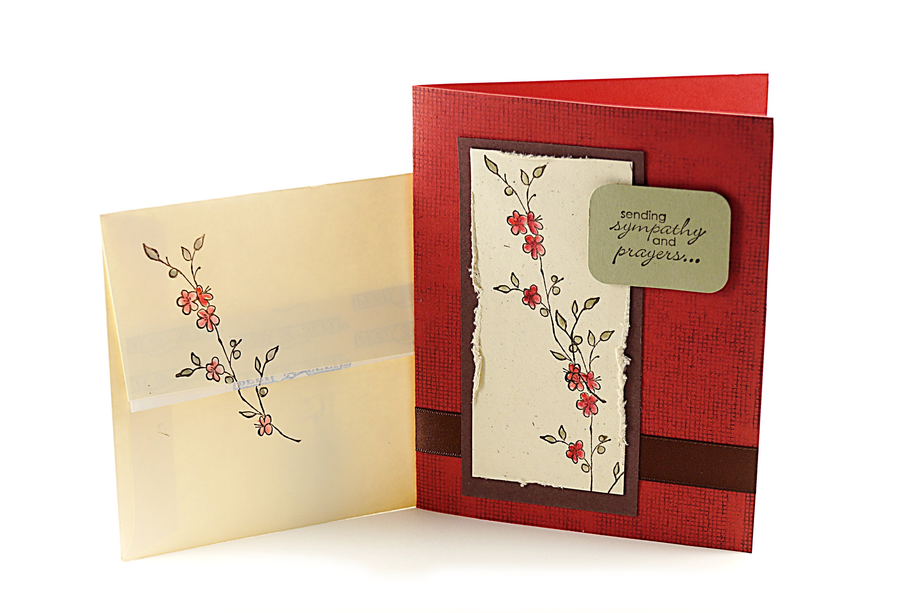 Handmade Sympathy Cards Condolence Card Flower Sympathy | Etsy